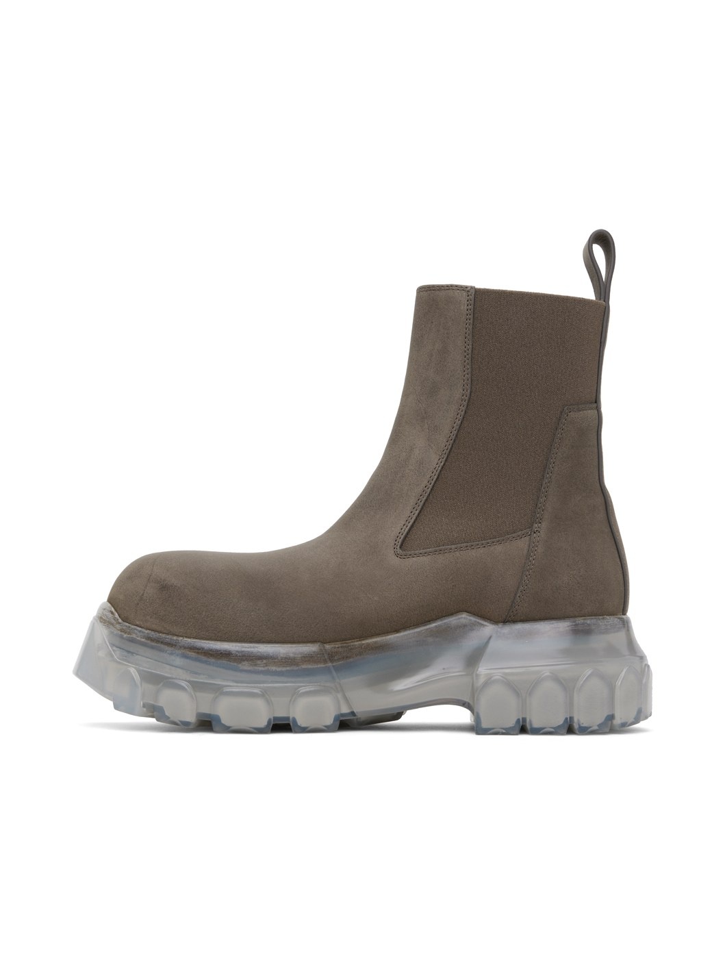 Gray Beatle Bozo Tractor Chelsea Boots - 3