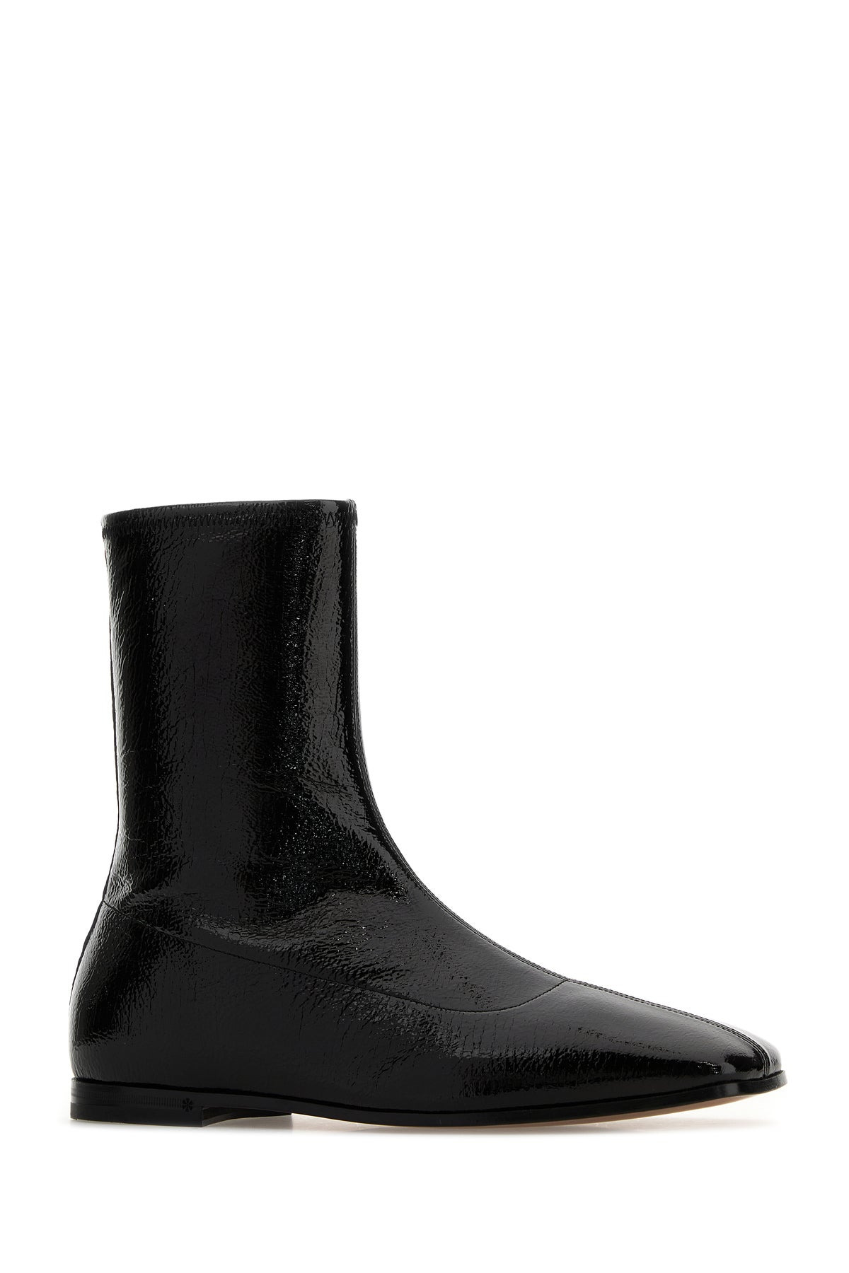 Black leather VLogo Signature boots - 2