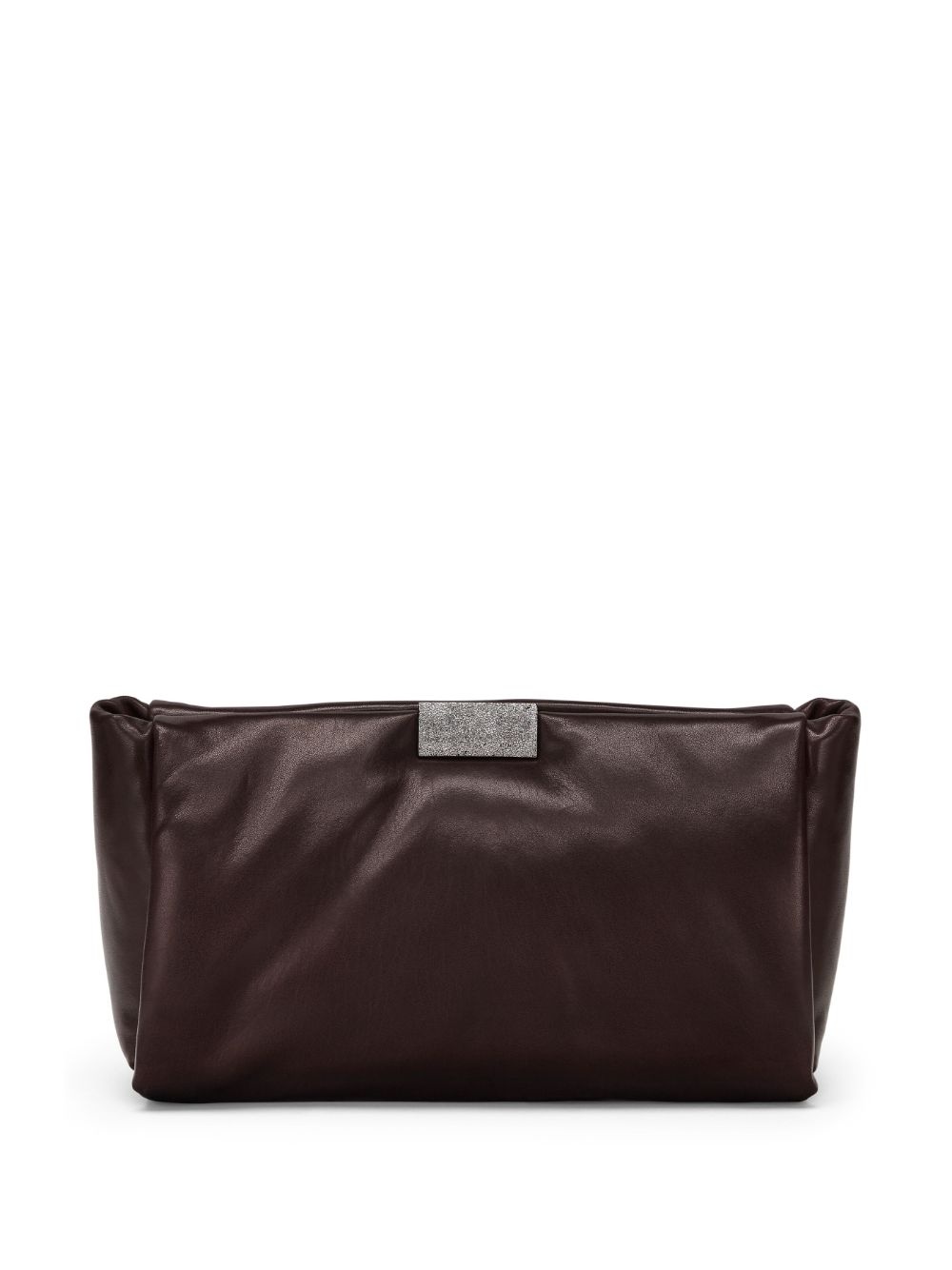 leather clutch bag - 1