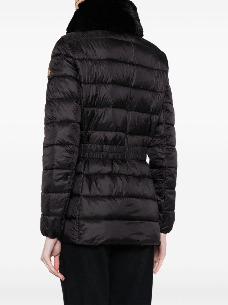 faux-fur collar quilted jacket 4