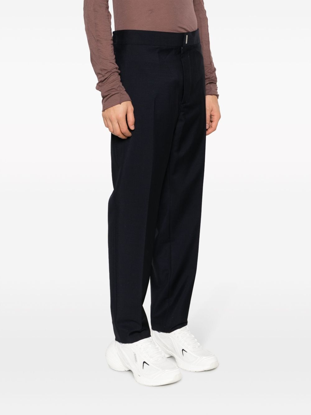 straight-cut tailored trousers - 3