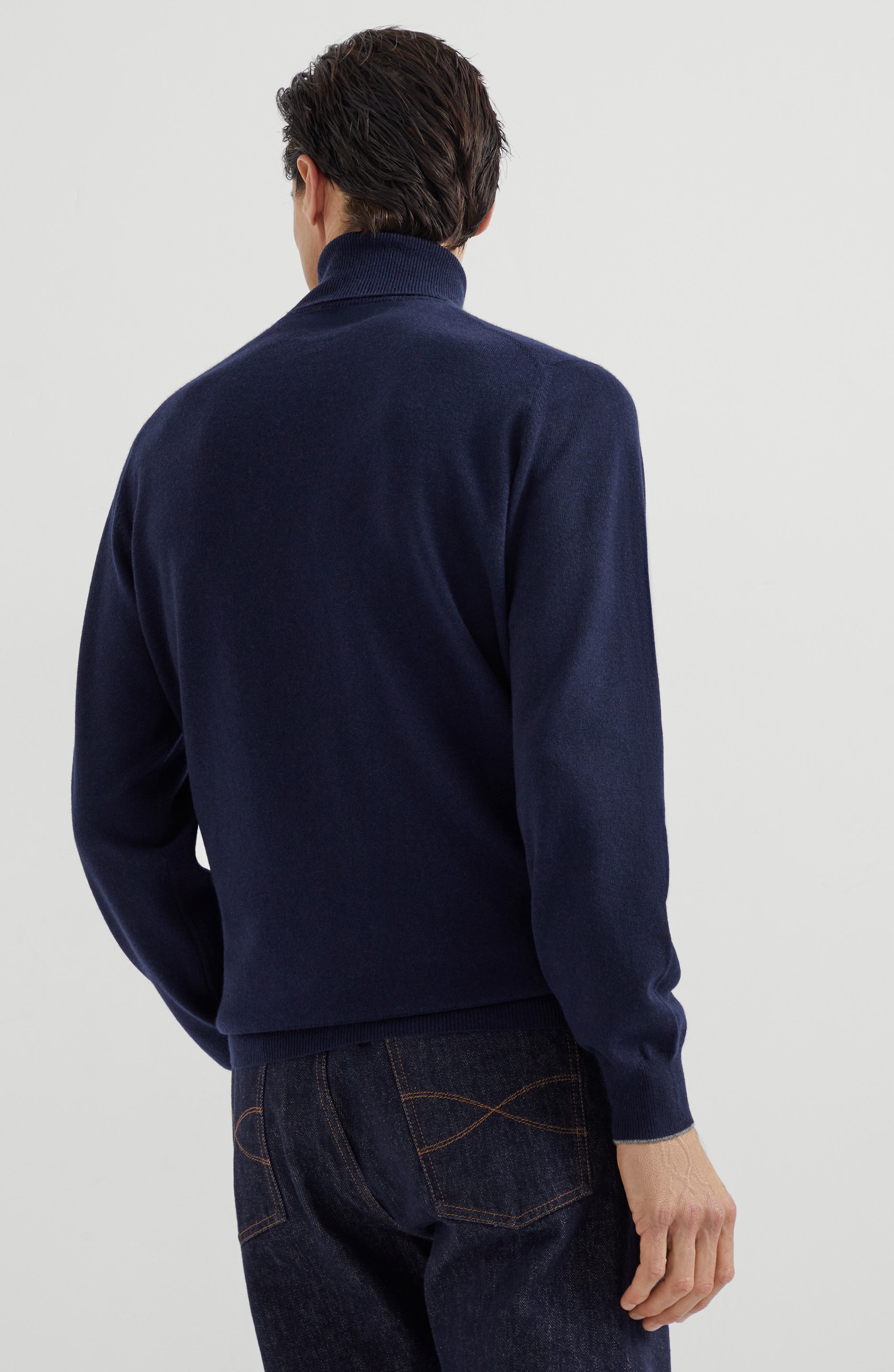 Brunello Cucinelli Turtleneck sweater in Navy Blue at Nordstrom - 3