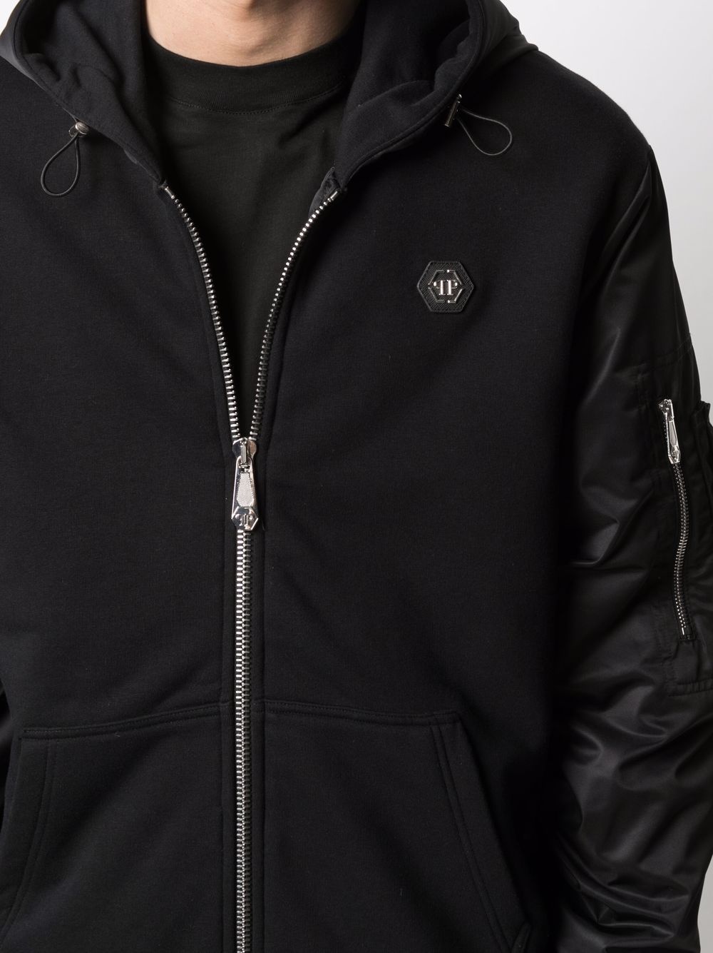 logo-patch track jacket - 5