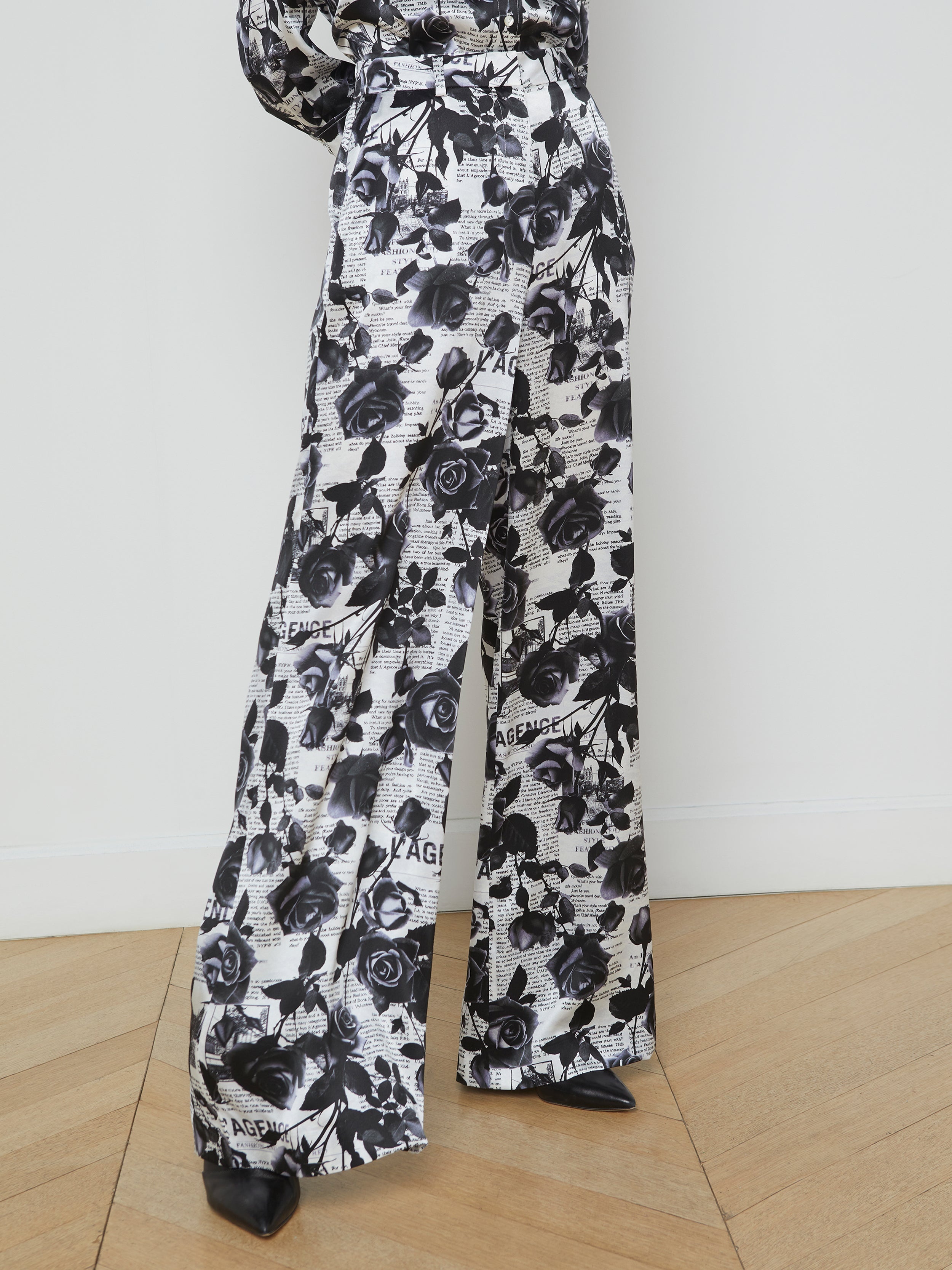 Gavin Silk Wide-Leg Pant - 4