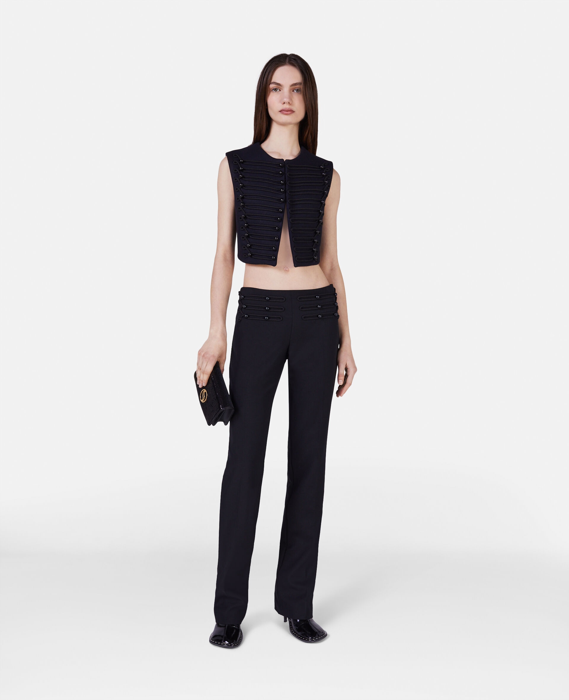 Braided Cord Slim Fit Trousers - 1