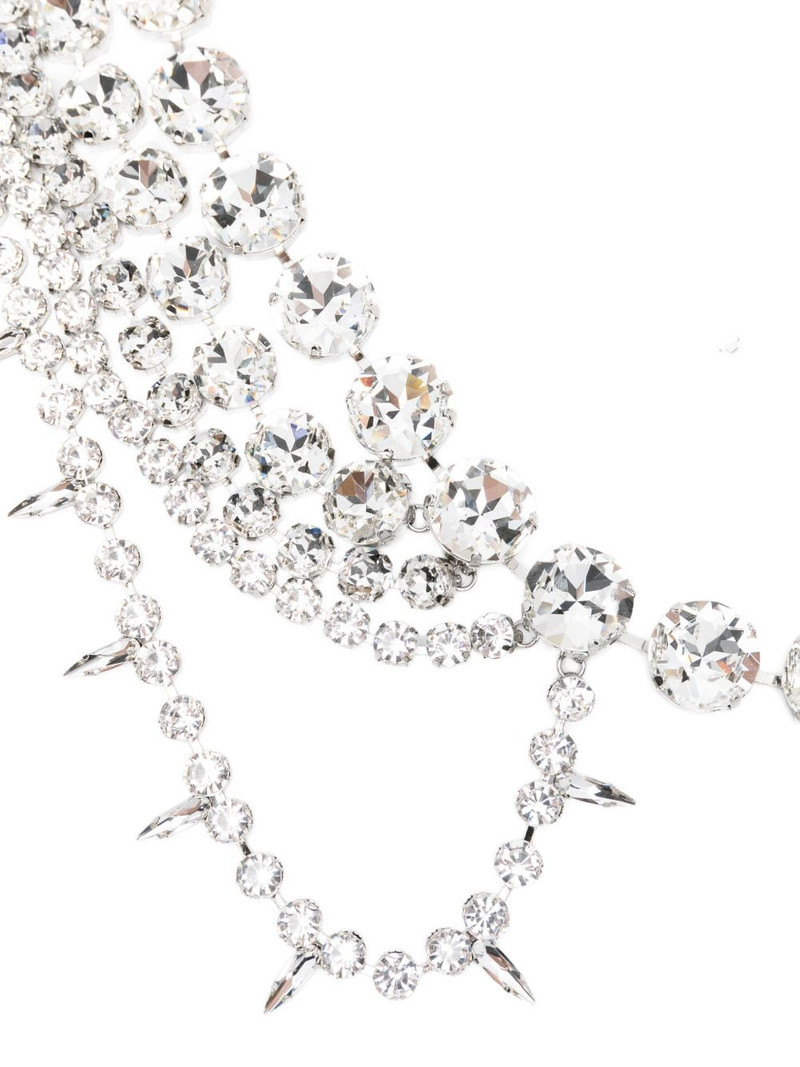 AREA crystal-embellished chocker necklace outlook
