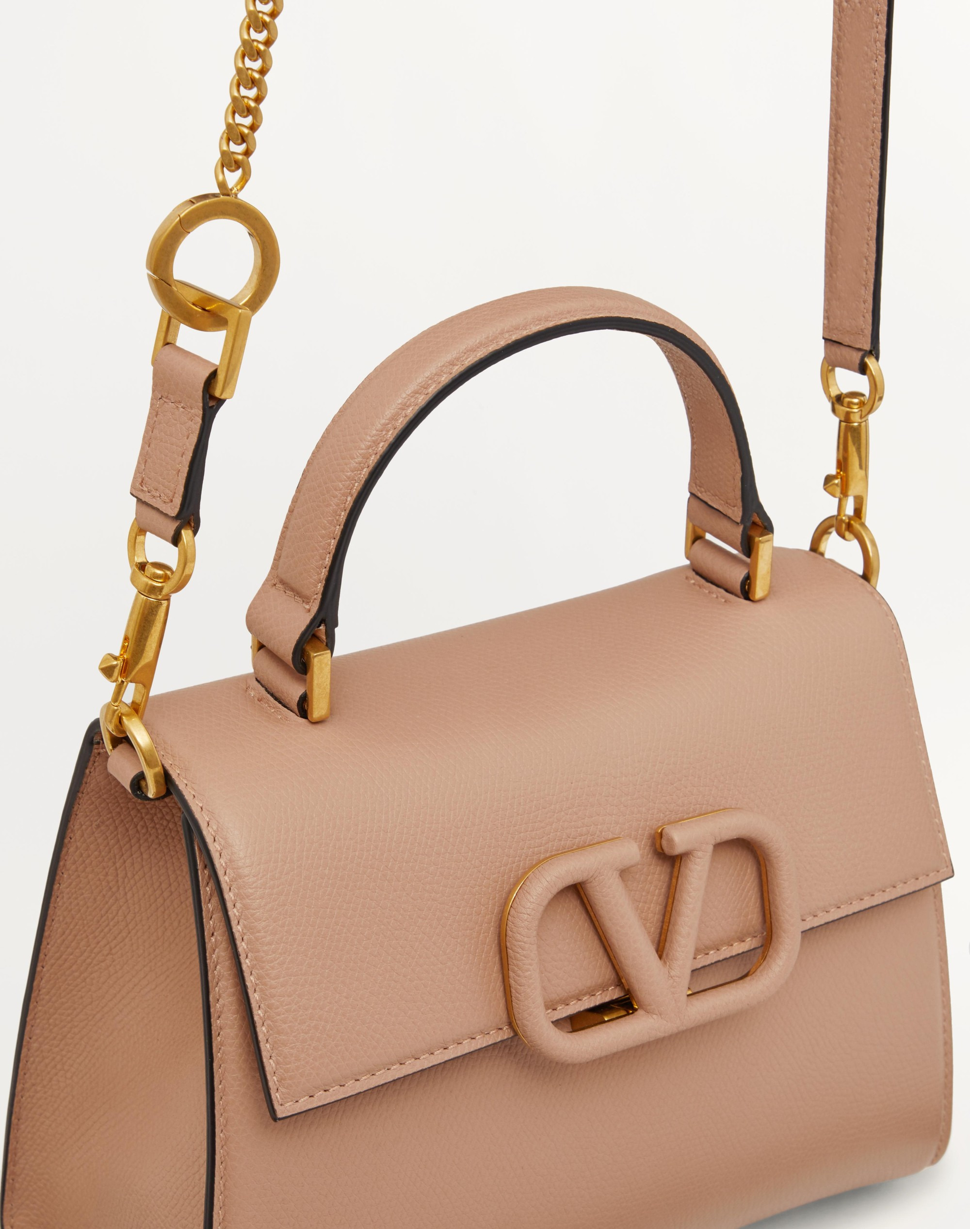 SMALL VSLING GRAINY CALFSKIN HANDBAG - 6