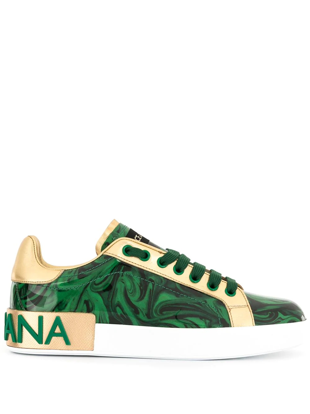 Portofino printed logo sneakers - 1