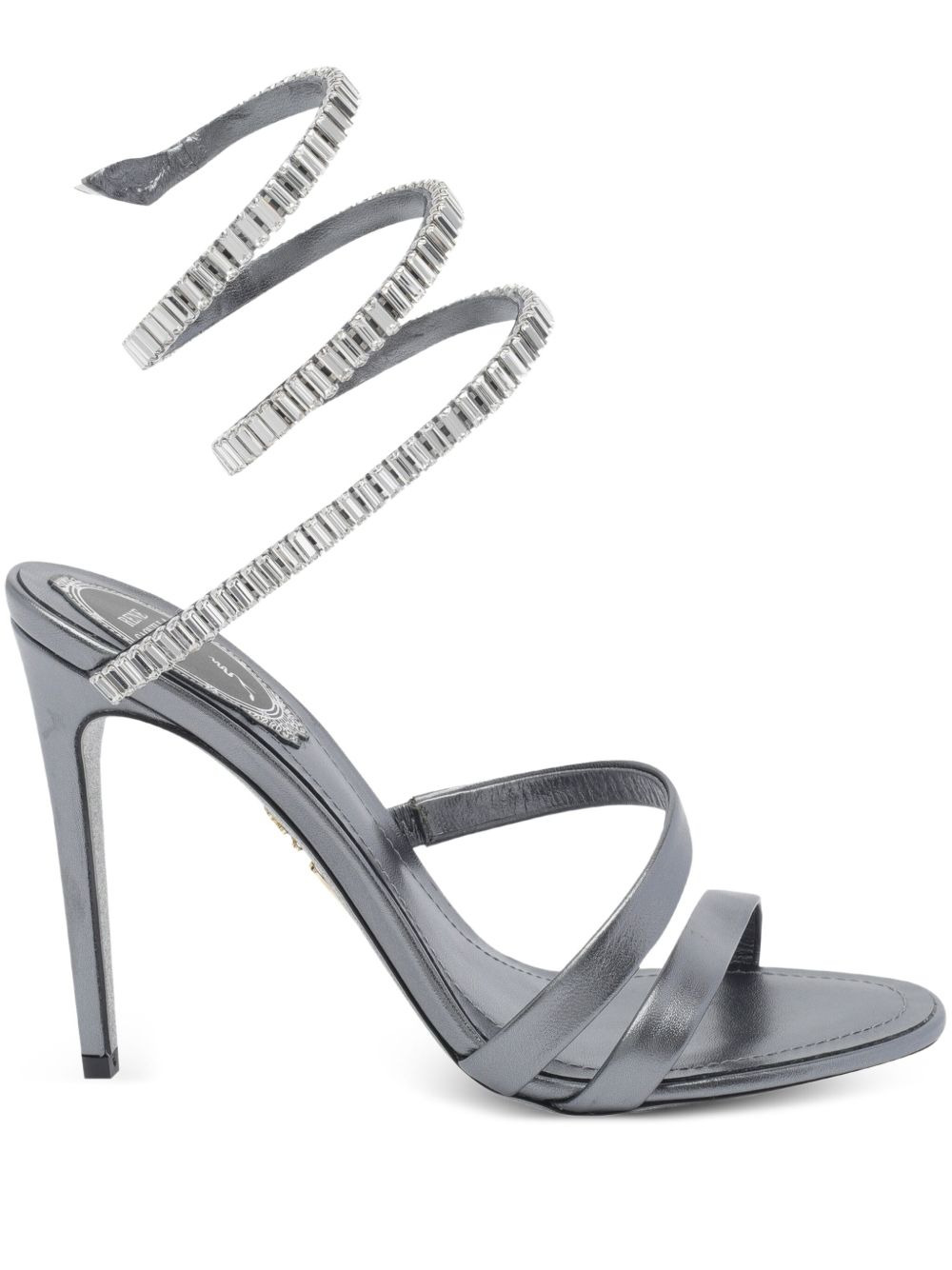 105mm crystal-embellished heeled sandals - 1