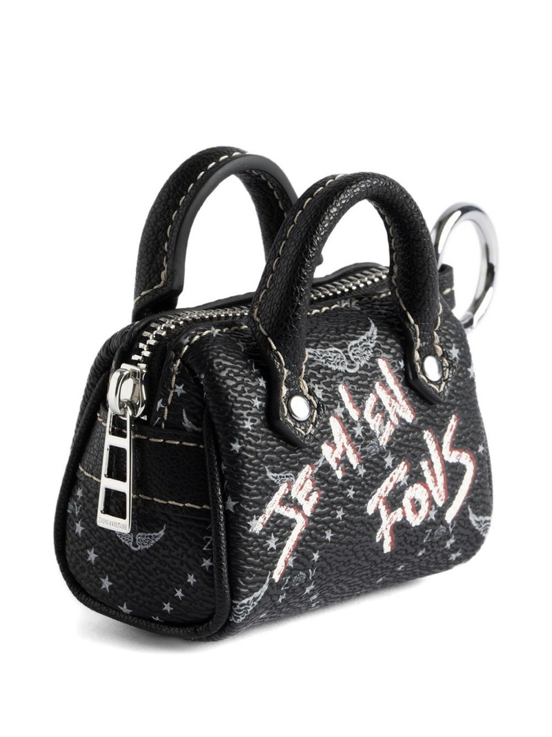 Zadig & Voltaire logo-print bag-shap keyring outlook