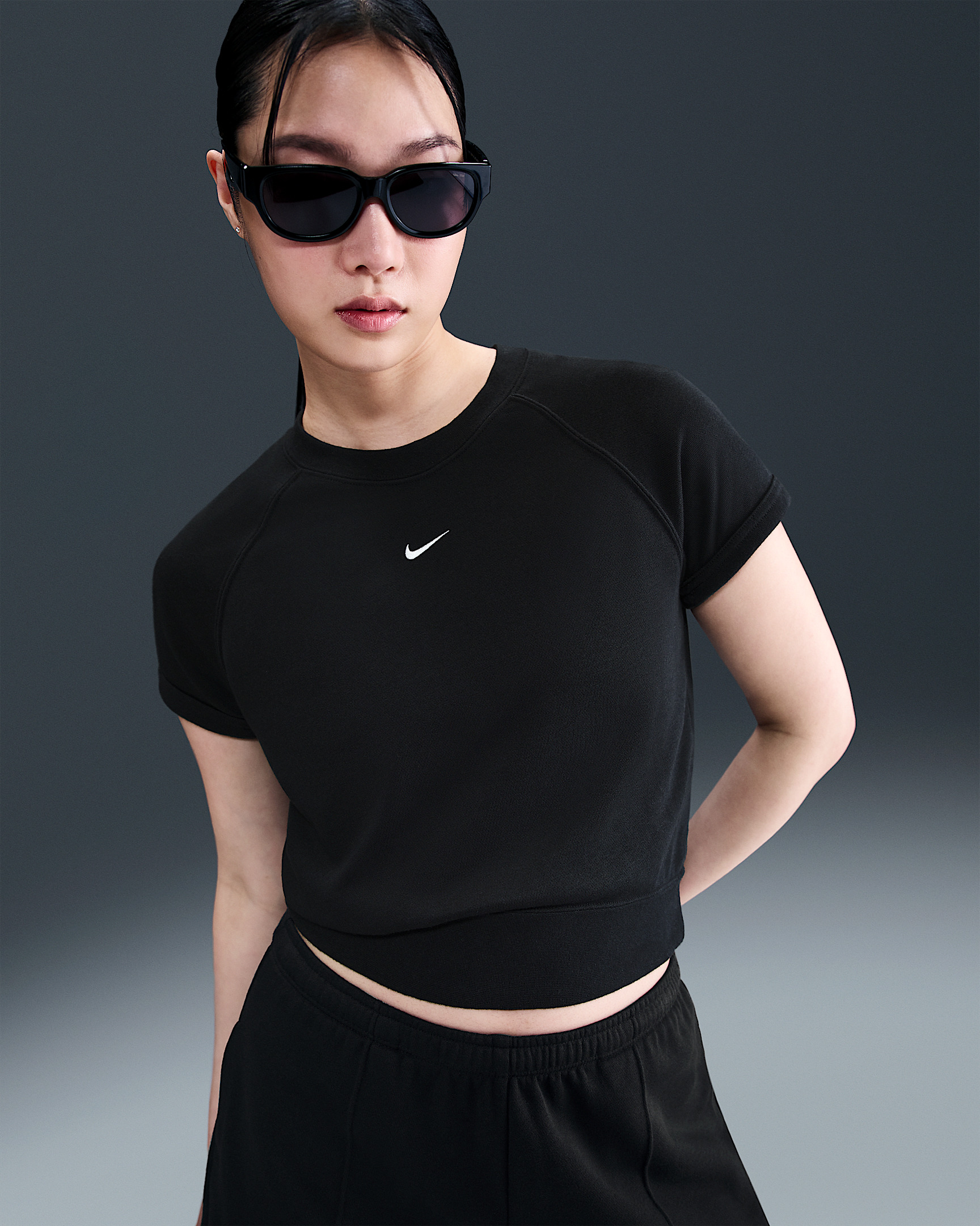 Nike Sportswear Chill Terry Women's Short-Sleeve French Terry Top - 1