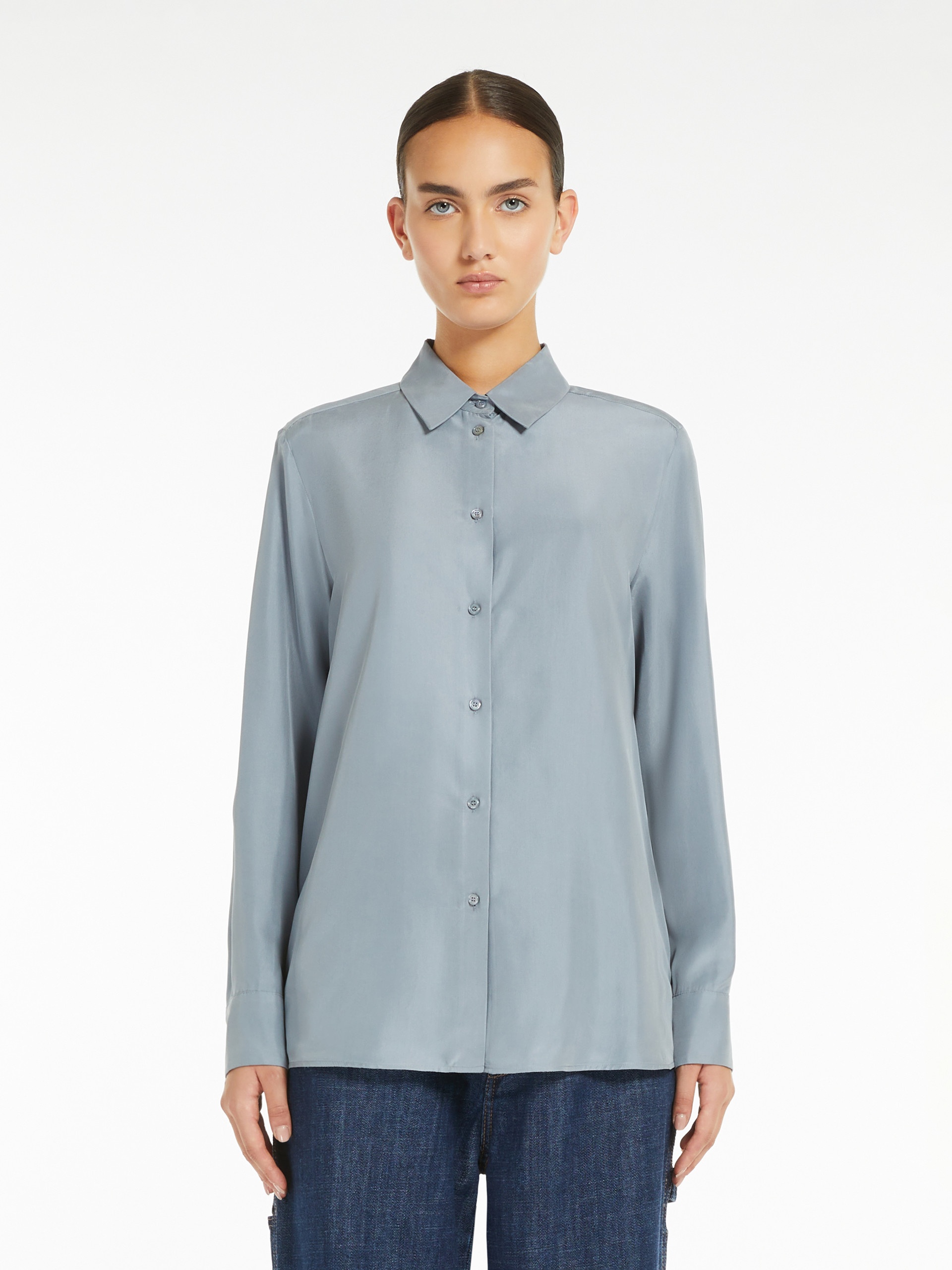 ALMINA Washed silk shirt - 3