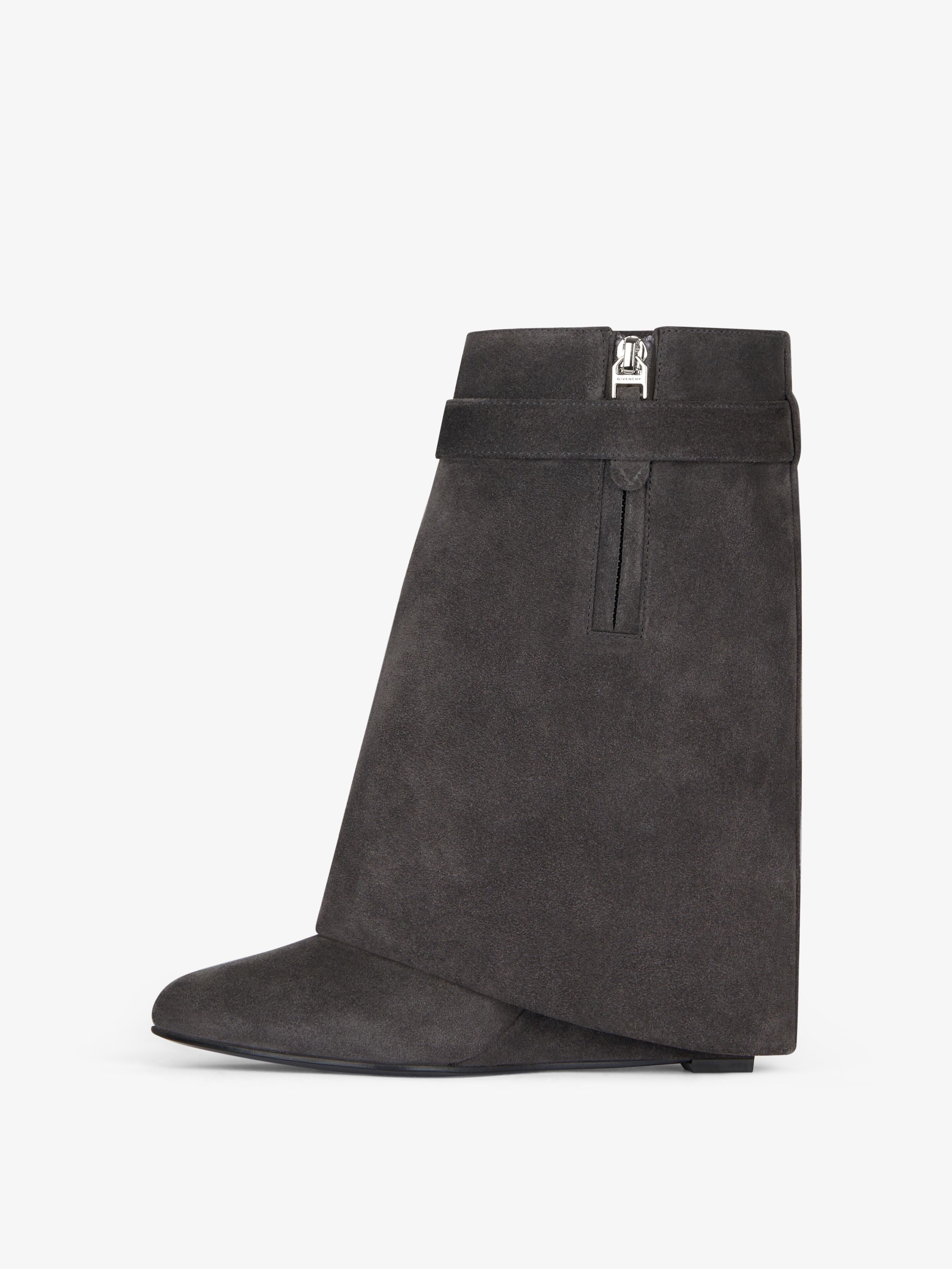 SHARK LOCK ANKLE BOOTS IN SUEDE - 4