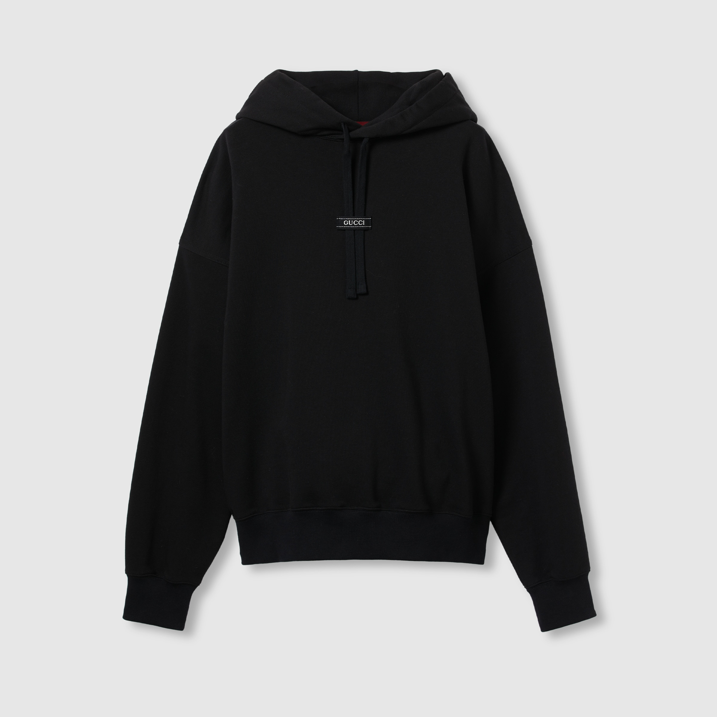Cotton jersey hooded sweatshirt - 1