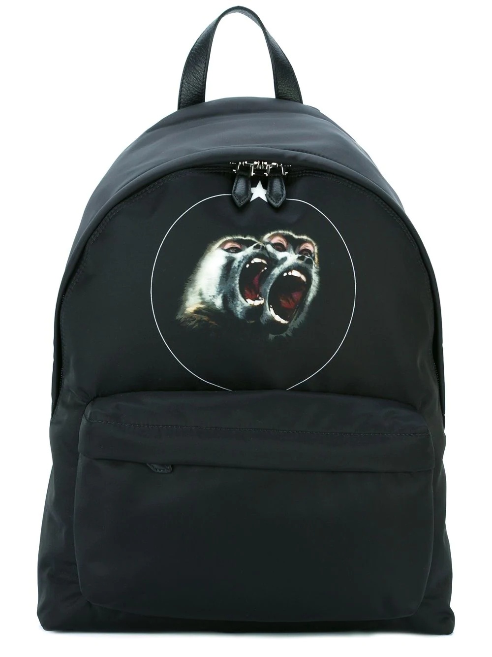 baboon print backpack - 1