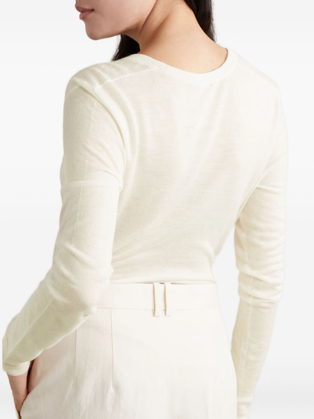 V-neck cashmere top - 2