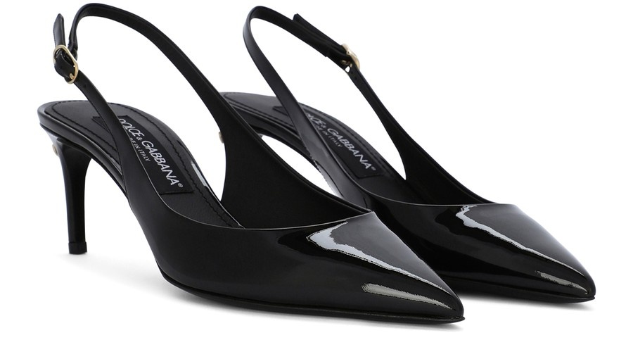 Patent leather Cardinale slingbacks - 2