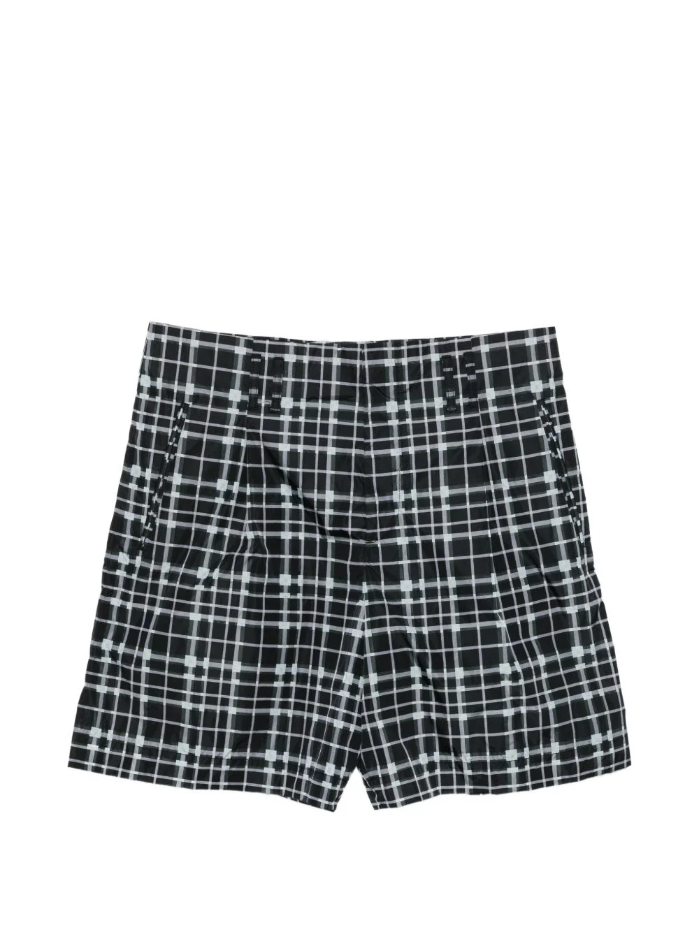 plaid shorts - 1