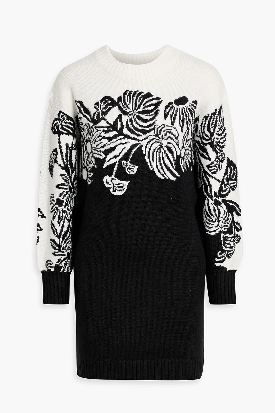 Intarsia-knit mini dress - 1