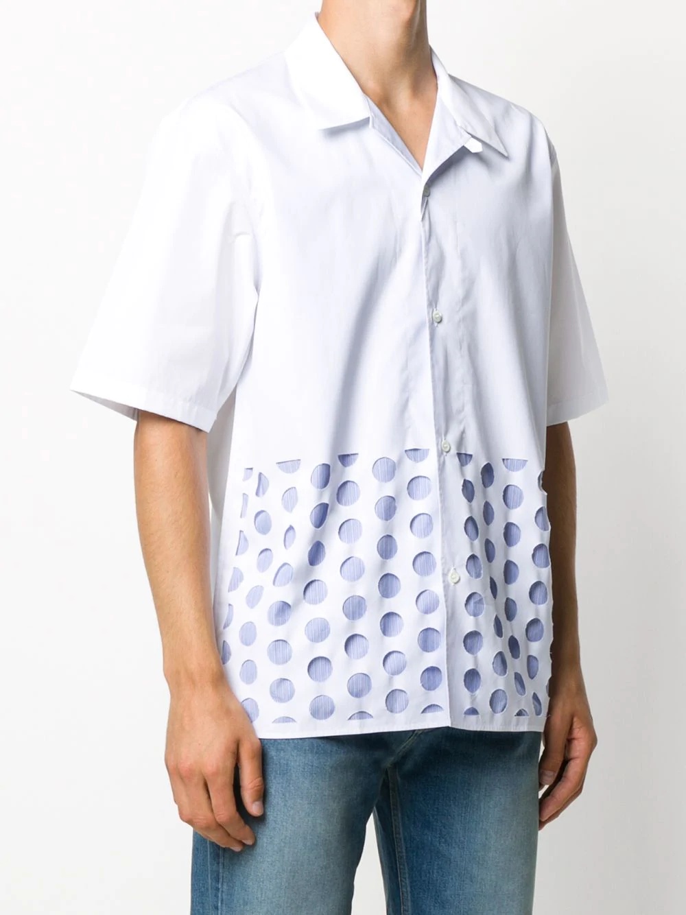 polka dot print shirt - 3