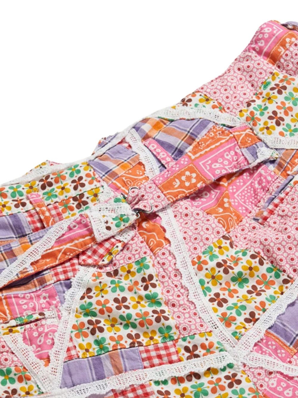 patchwork shorts - 3