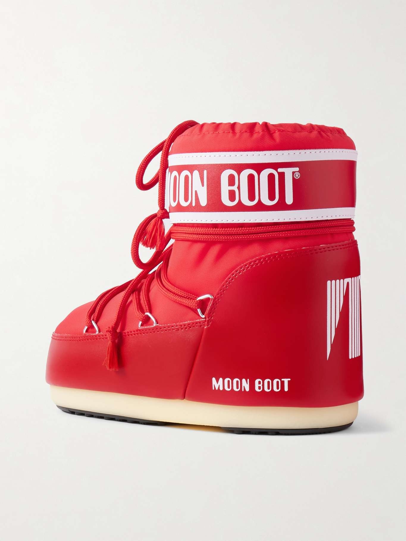 Icon Low shell and faux leather snow boots Red - 3