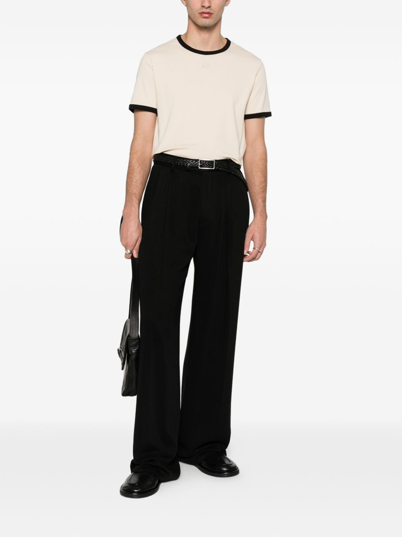 Sandro contrast-trim T-shirt outlook