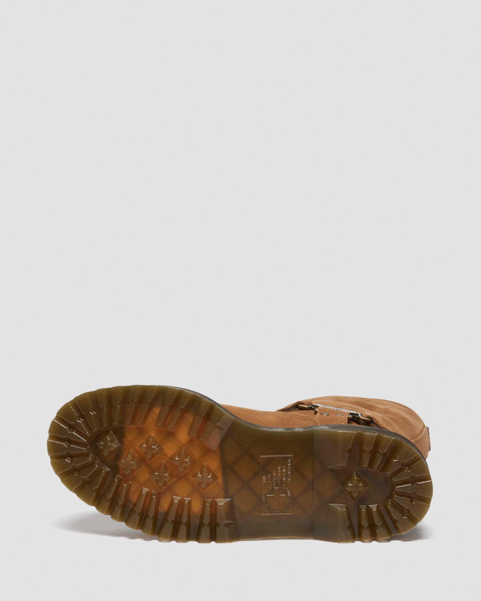 Anistone Hi Tumbled Nubuck Biker Boots - 8