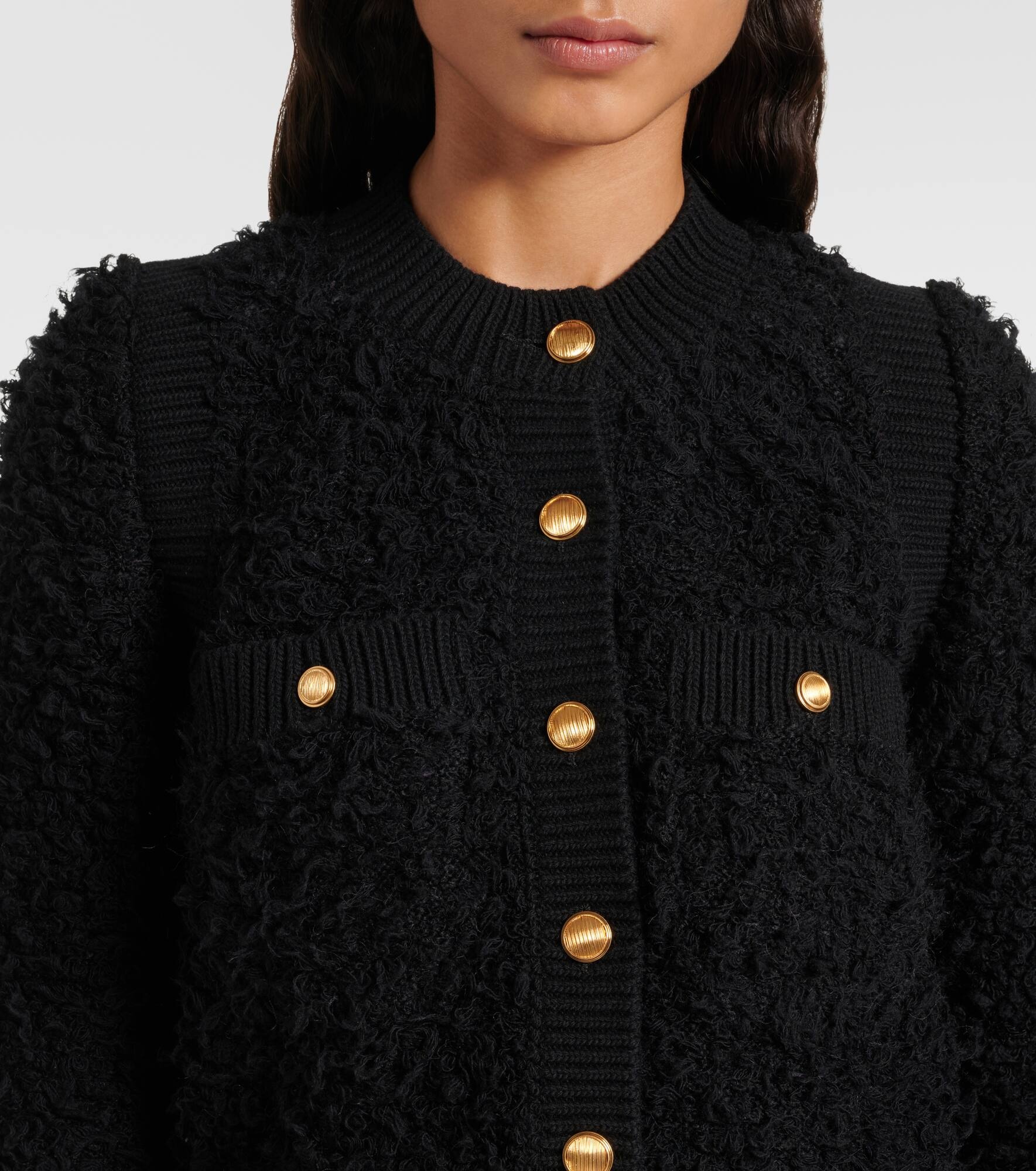 Cropped tweed jacket - 4