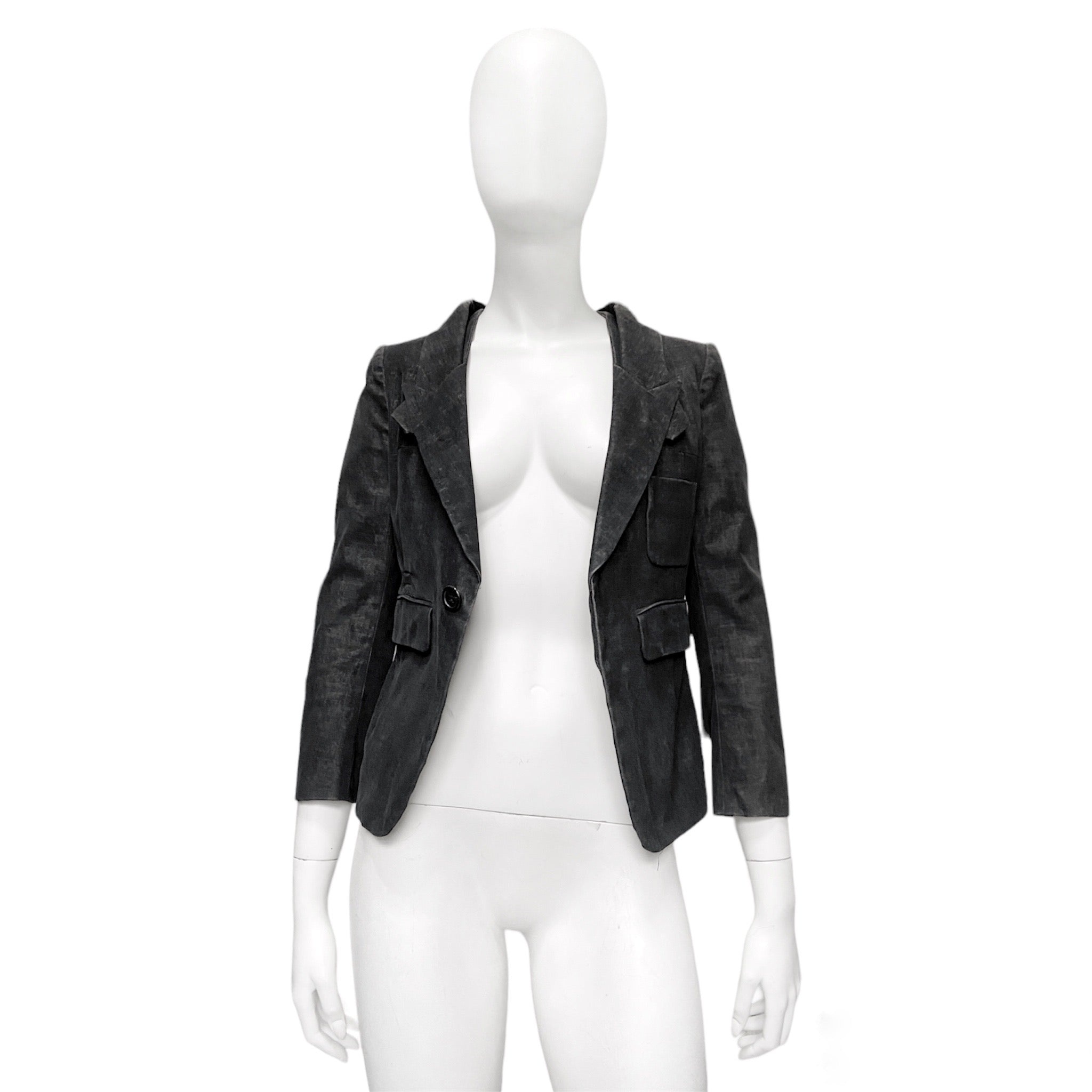 Undercover aw08 indigo dyed double lapel blazer 1 - 3
