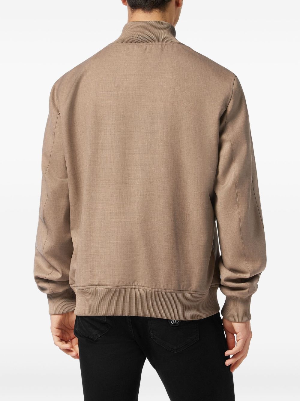 logo-patch jacket - 4