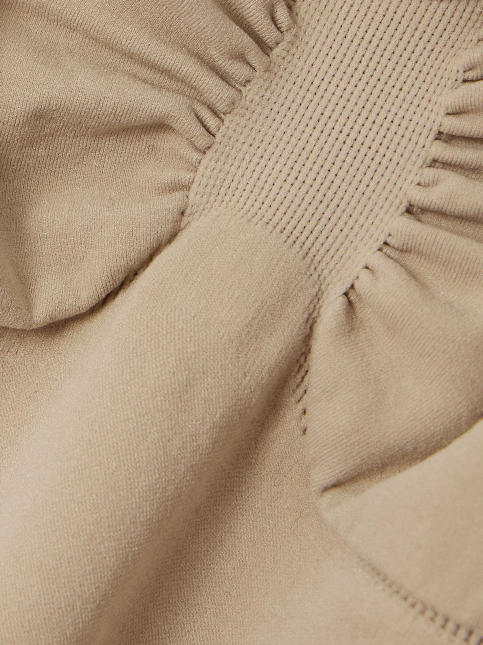 Seamless Sculpt Mid Thigh Bodysuit - Clay Beige - 4