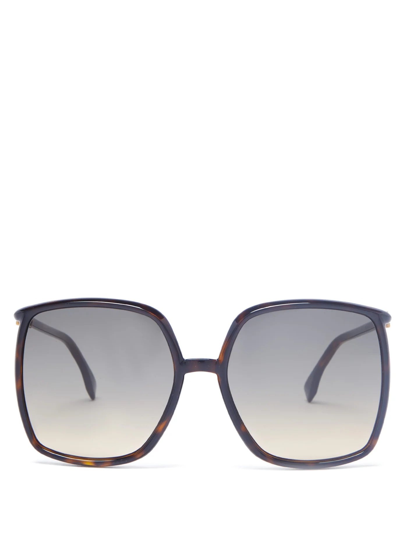 Oversized square acetate sunglasses - 1