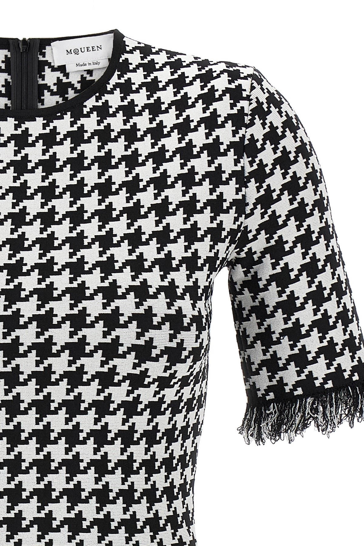 Houndstooth dress - 4