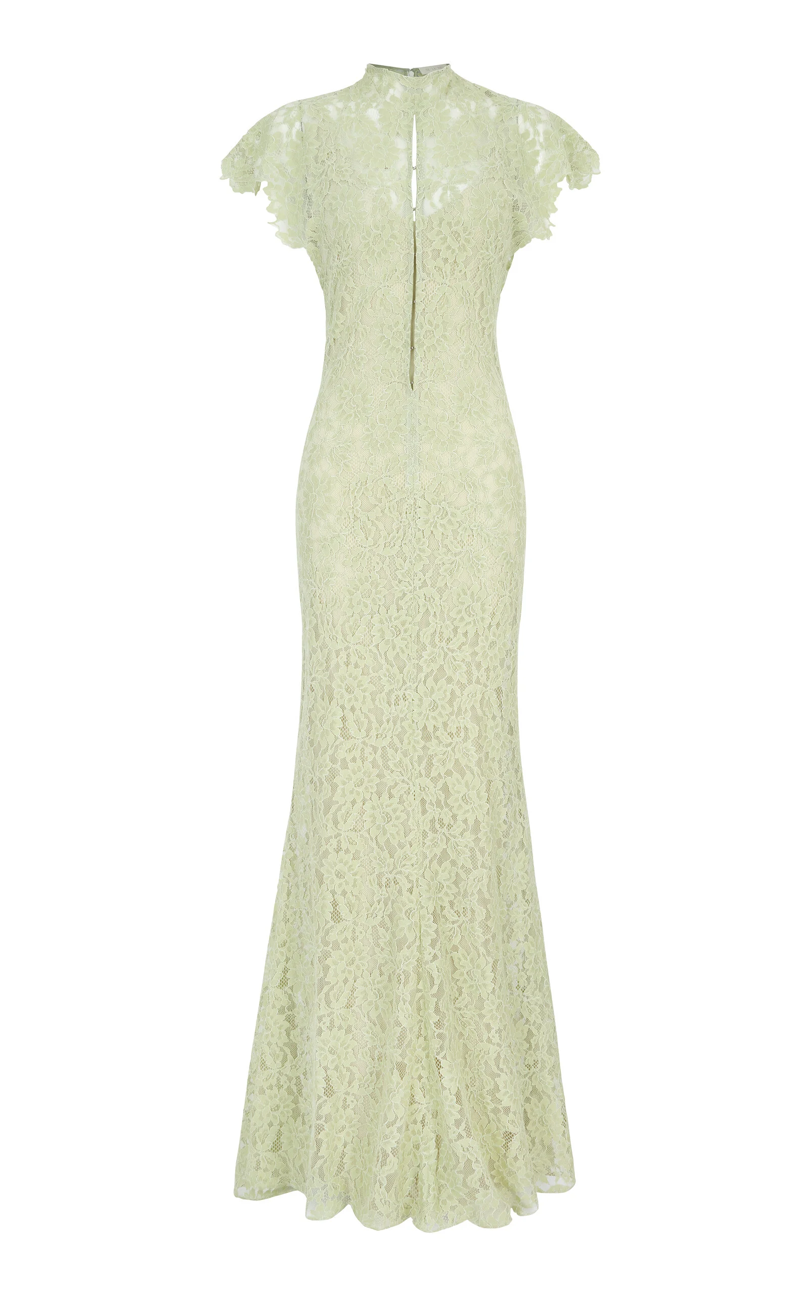 Exclusive Laia Cutout Lace Maxi Dress green - 1