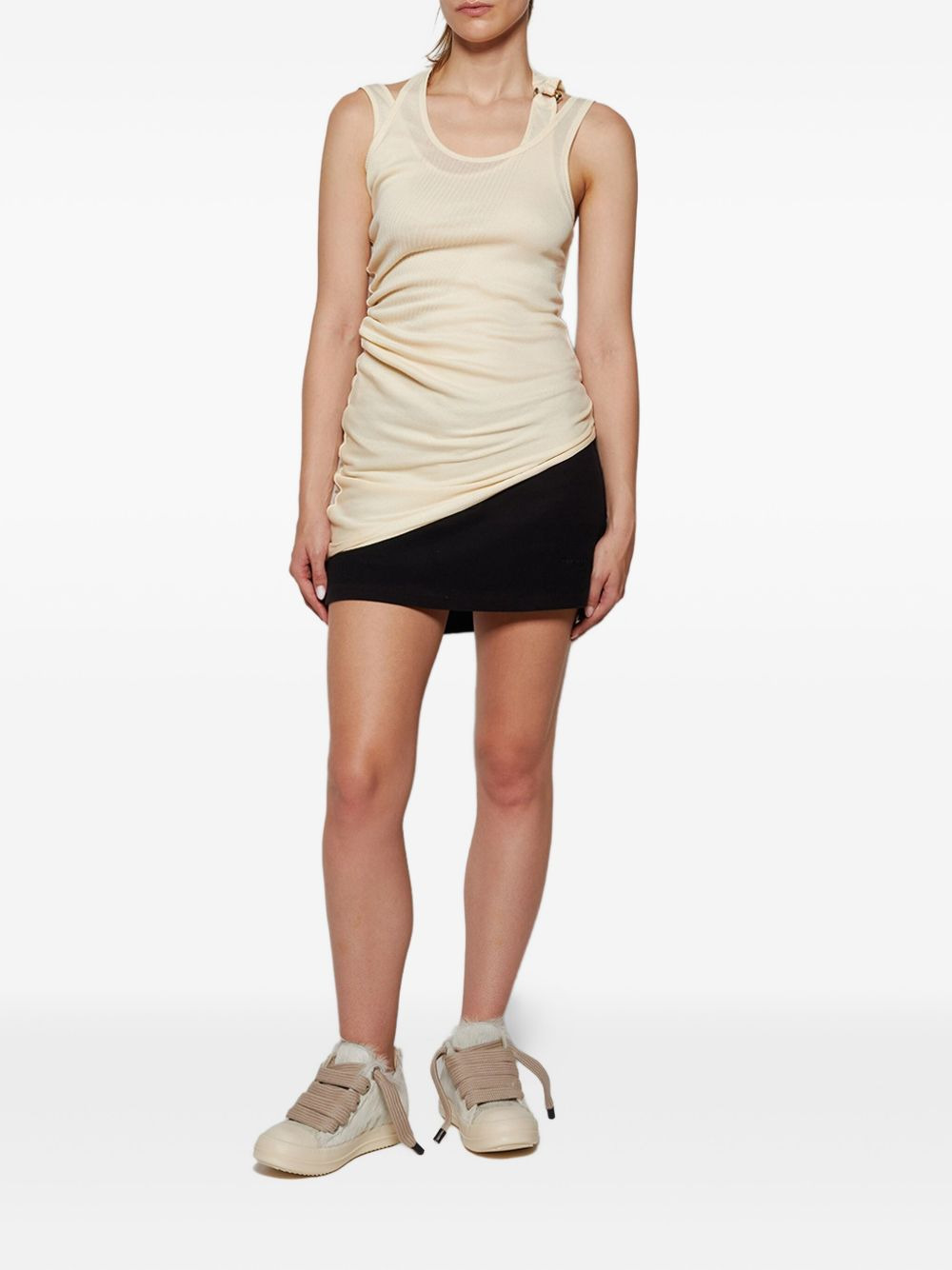 twisted double-layer tank top - 2