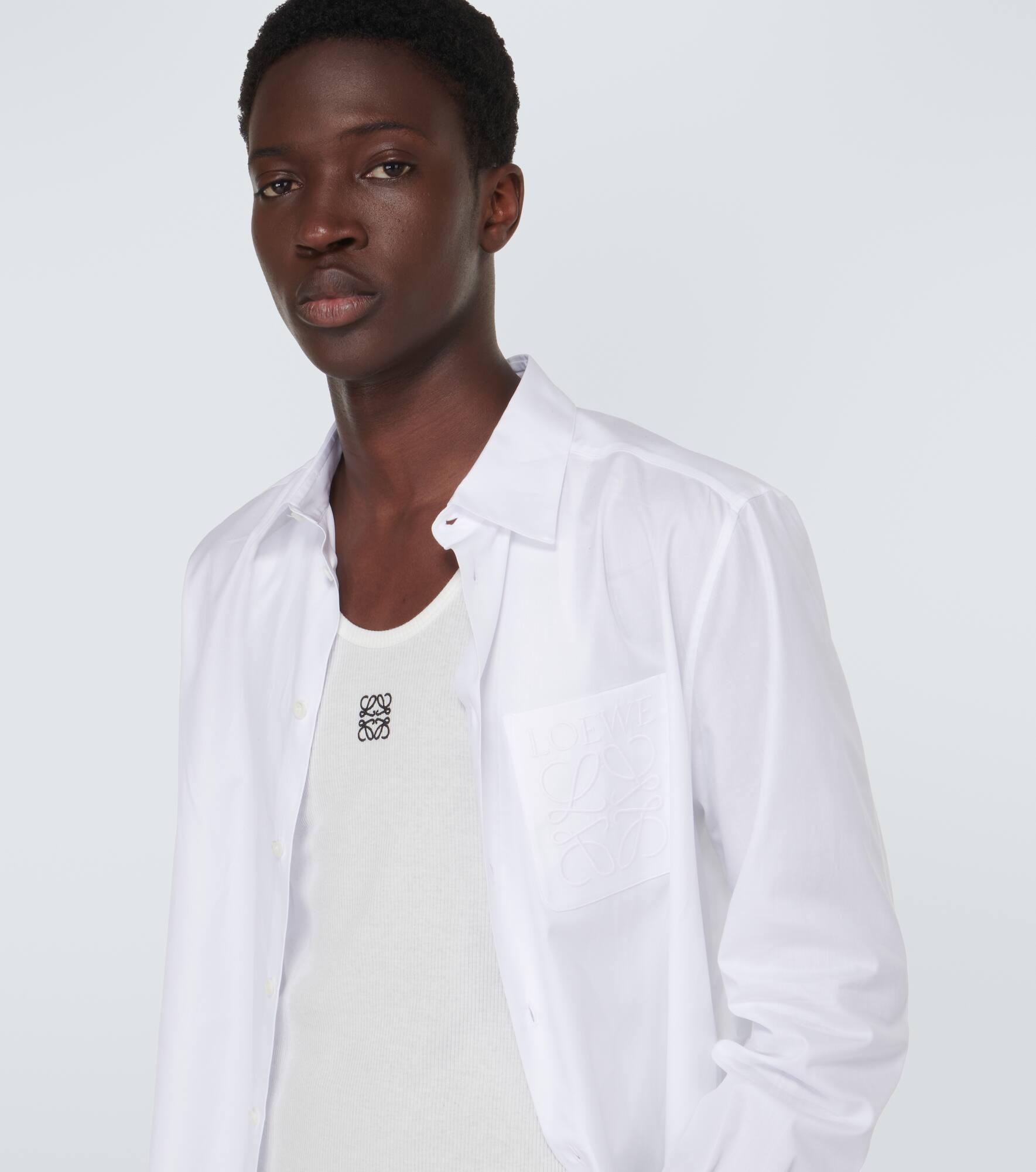 Anagram cotton jersey tank top - 5