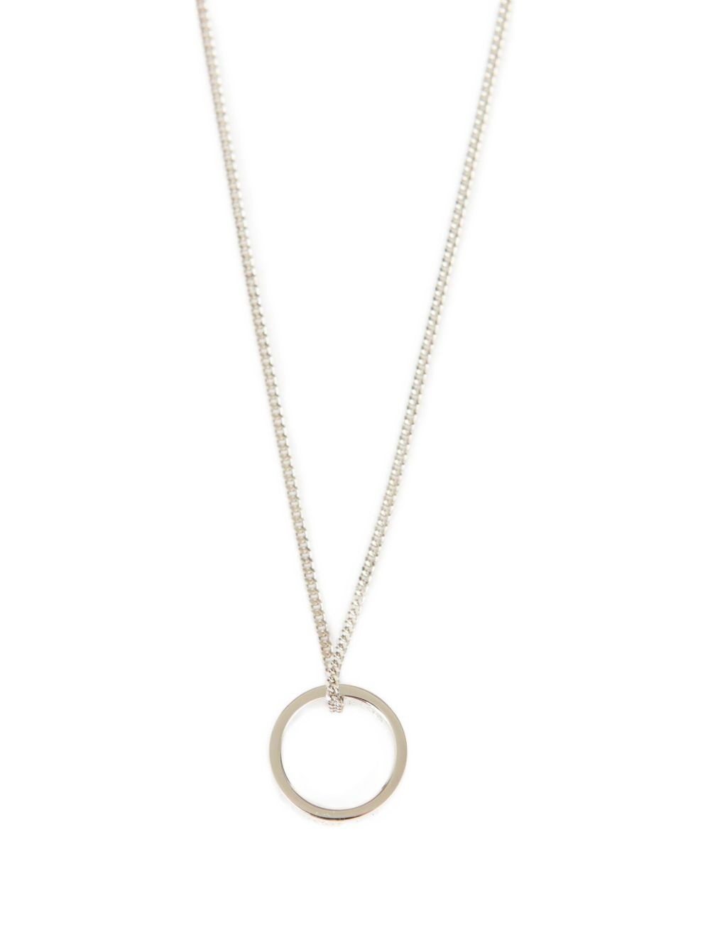 logo ring pendant necklace - 3