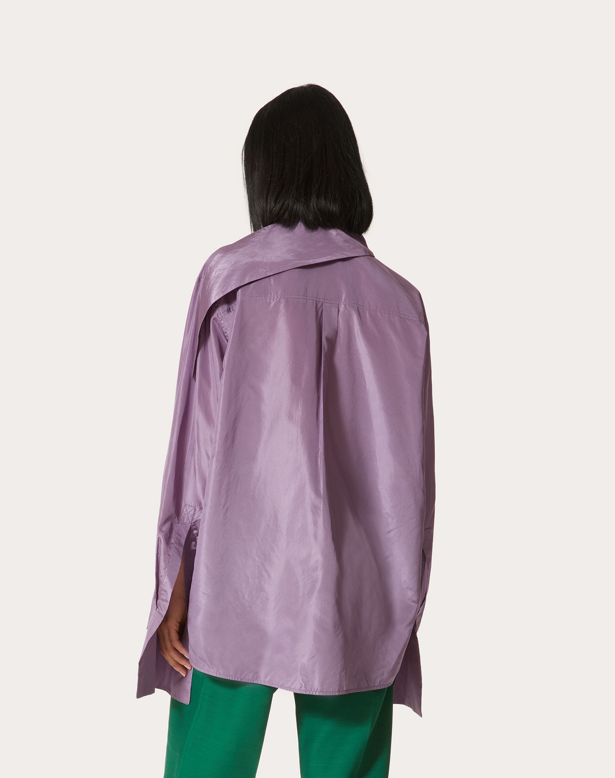 WASHED TAFFETA SHIRT - 4