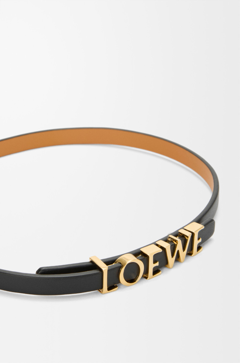 Double wrap LOEWE bracelet in calfskin 4