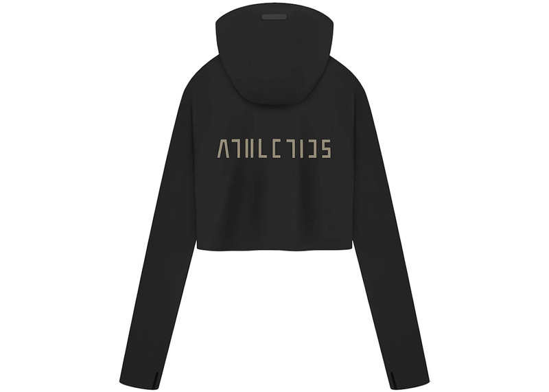 Fear of God Fear of God Athletics Womens Base Layer Crop Hoodie Black outlook