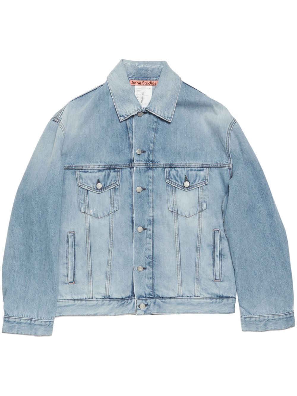 button-up denim jacket - 1