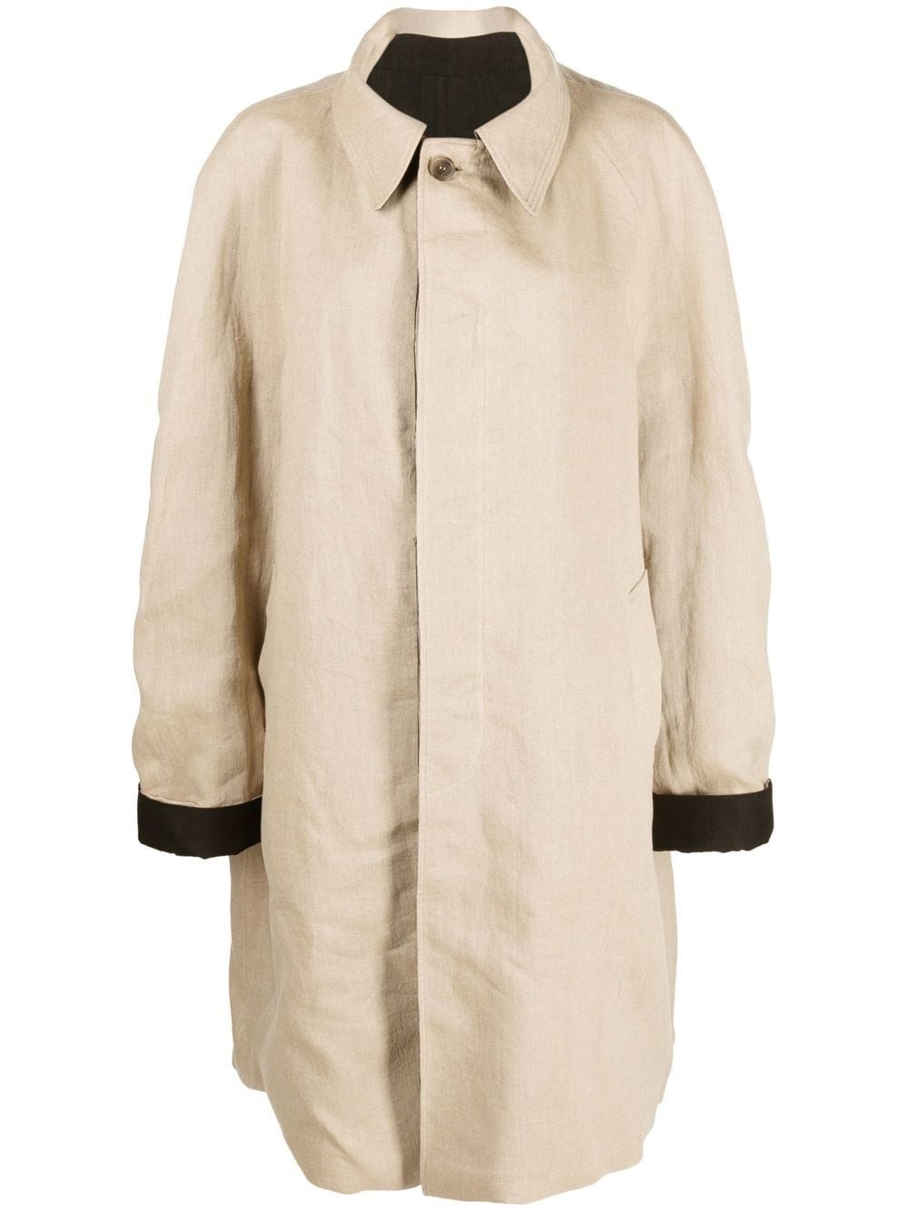 reversible linen coat - 1