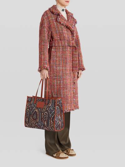 Etro SHOPPING BAG IN JACQUARD FABRIC outlook