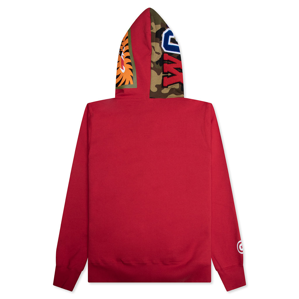 1ST SHARK FULL ZIP HOODIE - RED - 2