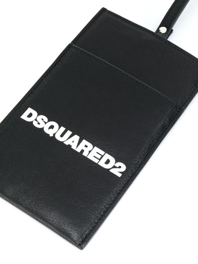 DSQUARED2 logo cardholder lanyard outlook