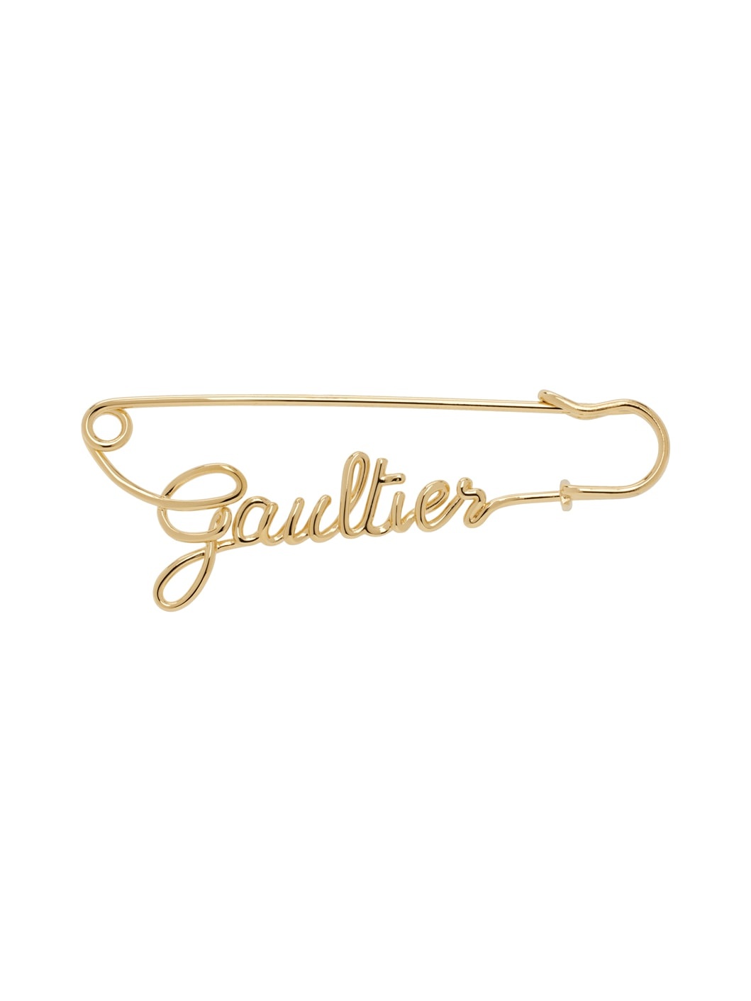 Gold 'The Gaultier Safety Pin' Brooch - 1