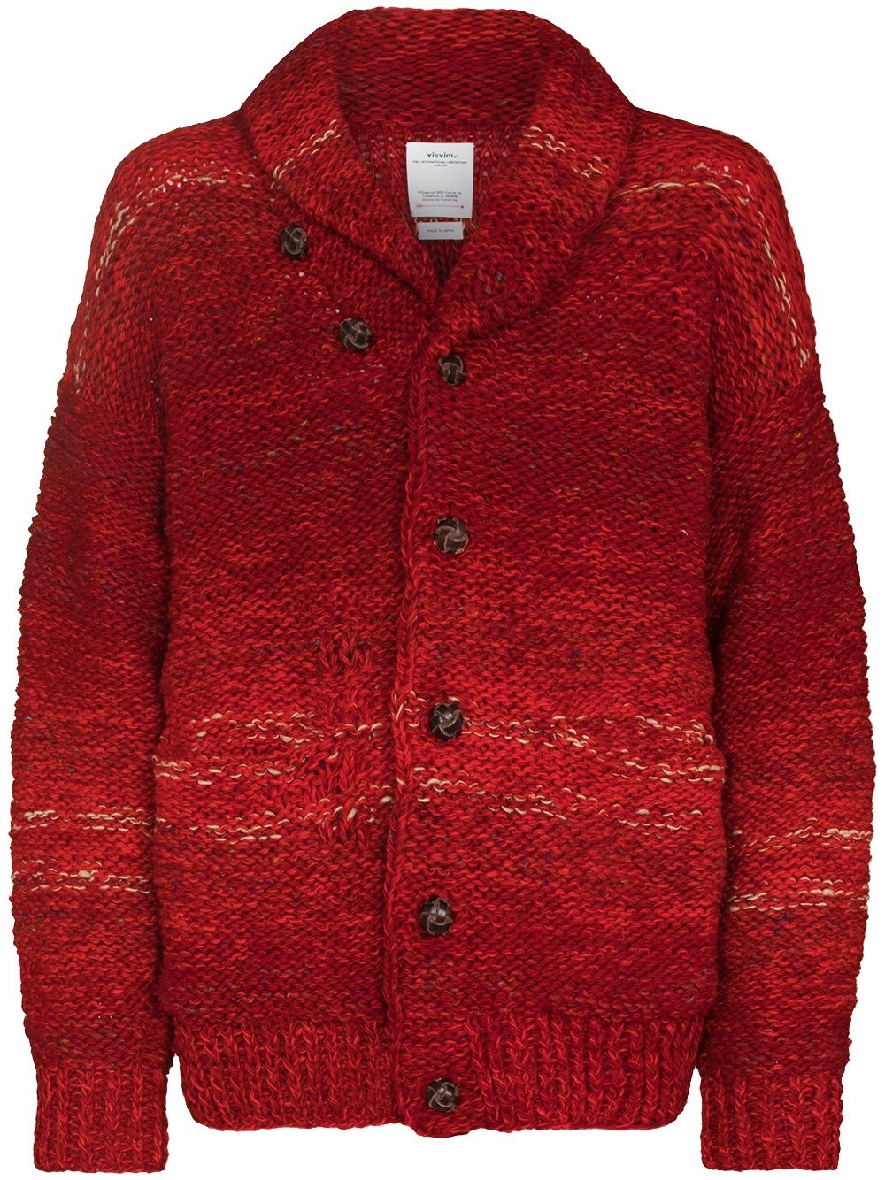 Cowichan shaw-lapel cardigan - 1