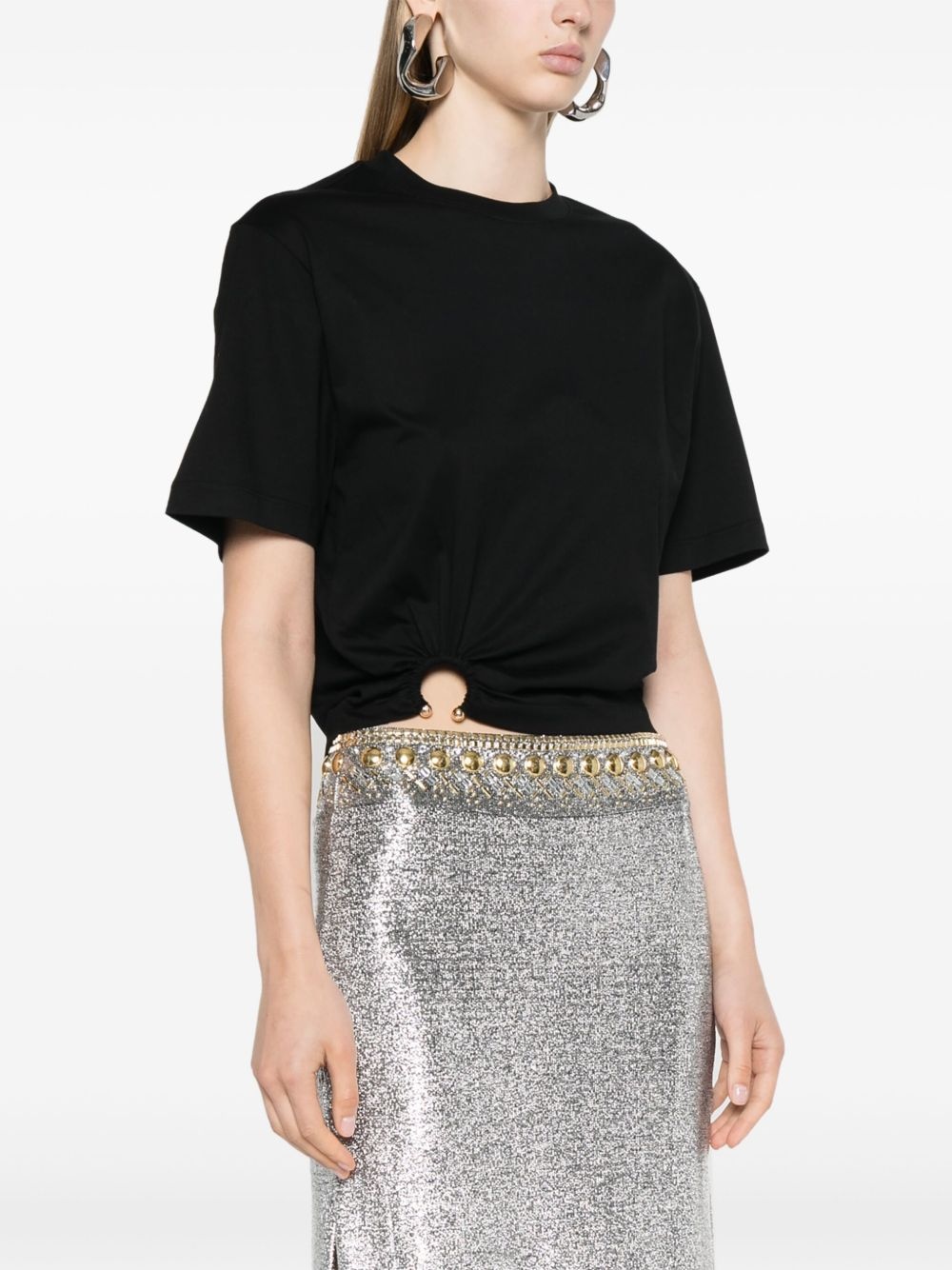 signature piercing jersey T-shirt - 3