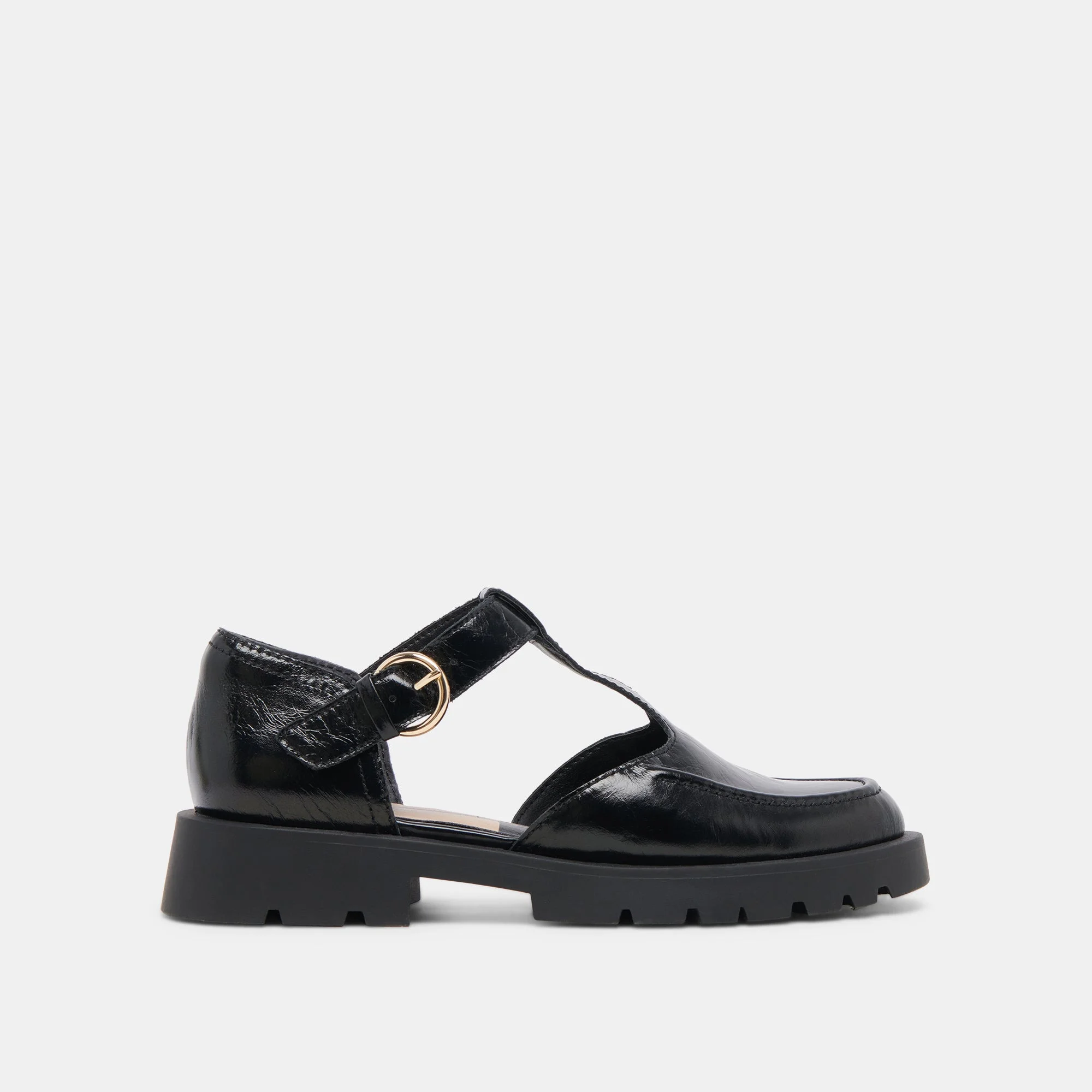 EMILIO FLATS MIDNIGHT CRINKLE PATENT LEATHER - 1